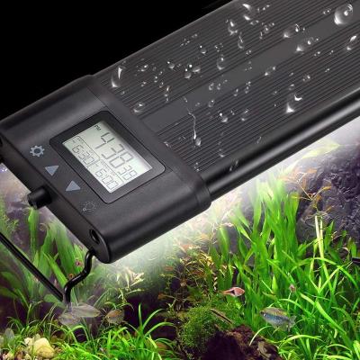 China Aquarium Planted Lights IP68 32W Sync Aquarium Light For Live Plant Tank With Extendable Frames Color Changeable Plant With Digital Led (60cm) for sale