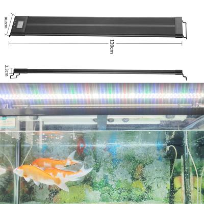 China Colorful 40W RGB7 LED Mode LCD Display Aquarium Light Aquarium Sunset Light Viable With Sunrise And Private Model for sale