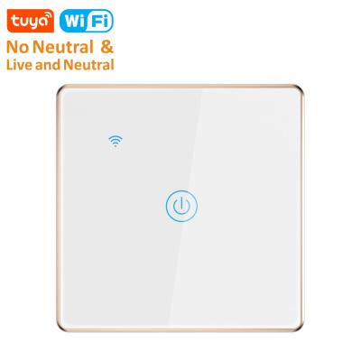 China PC UL94V-0+ Tempered Glass 1/2/3/4 Band Wi-Fi Controlled Wall Mental Switch Touch Power Frame Panel Smart WIFI Glass Lamp Switches for sale