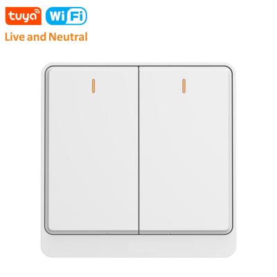 China 1/2/3 Strip Wireless Wifi Push Lamp Light Switch Button Panel Wireless Remote Control Panel Wall Switch 86x86x40mm for sale