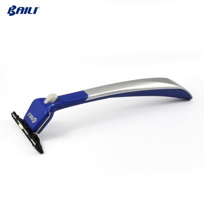 China Baili Twin Blades Razor Blade Disposable Razors Men Disposable Shaving Razor for sale