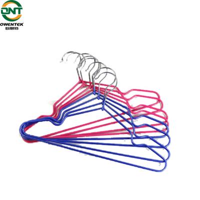 China Summer CLASSIC Clothes Rack Supermarket Wire Metal Chrome Steel Non-Slip Suit Hanger for sale