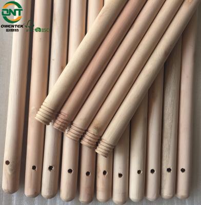 China Factory Cheap Wholesale Soft Big Round Price Wooden Broom Handle for sale