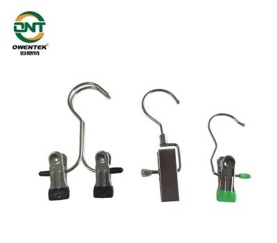 China Multifunctional Boutique Metal Clamp With Clips For Pants Rim Hanger Anti Theft Hanger for sale