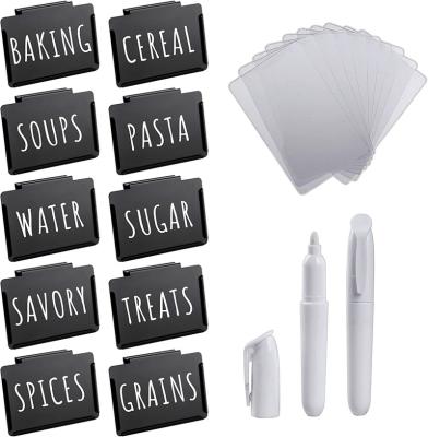 China Use custom stickers custom metal trash can clip labels for baskets. Reusable organizational solution. Pantry labels, kitchen labels, storage labels for sale