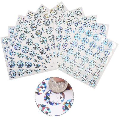 China Silver Hologram Hologram Scratch Off Label Stickers DIY To Make Your Own Raffle Ticket 100 Pack My Scratch Off Sscratch Off Label Sticker for sale