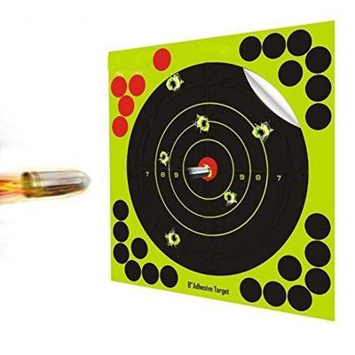 China Christmas Reactive Gift Targets Splatter Custom Shooting Self Adhesive Reactive Paper Stickers for sale