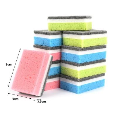 China Sustainable 10 Pcs Bag Kitchen Cleaning Sponge Cloth Reusable Clothes, High Quality Dish Clothes For Washing, Colorful Wash Towel for sale