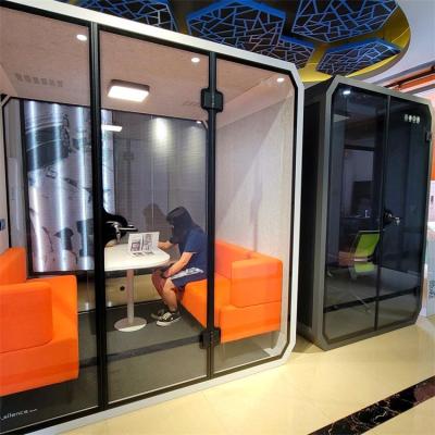 China Big Office Booth 4 Seat Meeting Booth Adjustable Hot Sales Pod Soundproof Booth (Other) Soundproof Booth (Other) For Sale. for sale