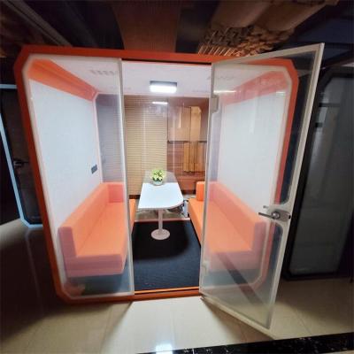 China Office Adjustable Modern Pod Soundbox Private Work(Other) Box Easy Install Office Booth Eco-Friendly Gathering Soundproof Pod for sale