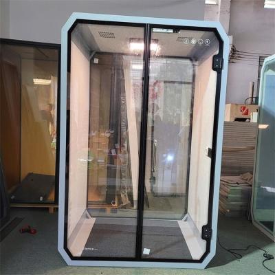 China Office Booth Acoustic Desk (Other) Adjustable Sound Proof Meeting Pods Reverberation Room Soundproof Booth for sale