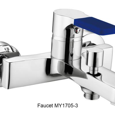 China Without Surface Treatment Sanitary Faucet Chrome Slide Bar Ware Single Handle Bathtub Faucet for sale