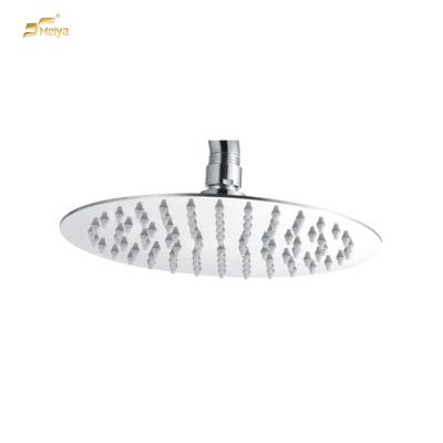 China MEIYA Needleless Round Shape 8inch Stainless Steel Rainfall Shower Head Overhead Shower for sale