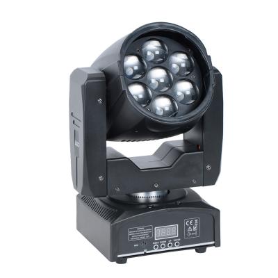 China With Focusing Effect China Manufacturer Colorful Rotation Beam Led Stage 7X12W Zoom Beam 200 Led Moving Head Light Price for sale