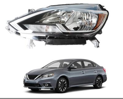 China Sports Apply To Car Head Lamps Headlight For Nissan SENTRA 2016 2017 2018 CHROME Headlight Heads Lights Lamp USA TYPE for sale