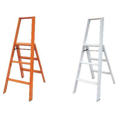 China Sustainable 3 4 5 Step Folding Ladders Gold Aluminum Safe Folding Ladder for sale