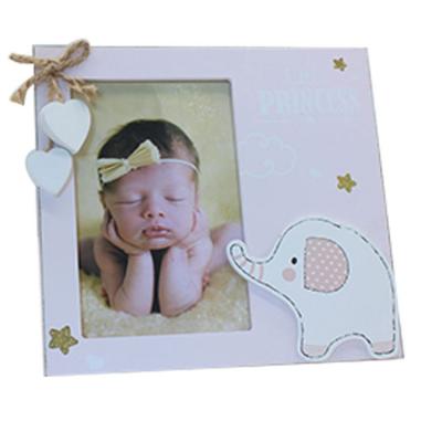 China Home Deco Wooden Baby Picture Frame Baby Picture Frame With Elephant for sale