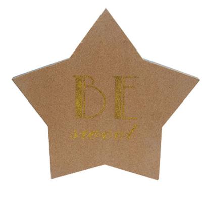 China Europe star shape wall bulletin board cork board for living room message board for sale