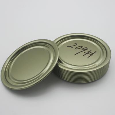 China Corrosion Proof  Metal Can Lid 209# Tinplate End Easy Open Lid for sale