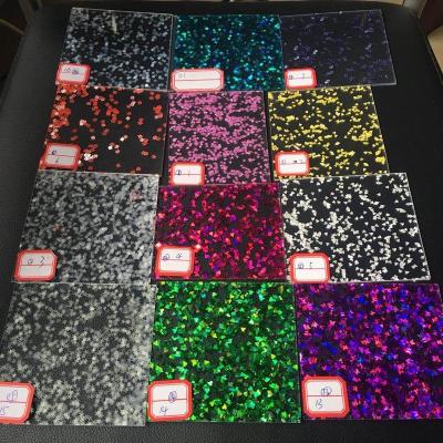 China Factory Sale Glitter Acrylic Sheet Fancy Acrylic Waterproof Acrylic Sheet Cast Board for sale