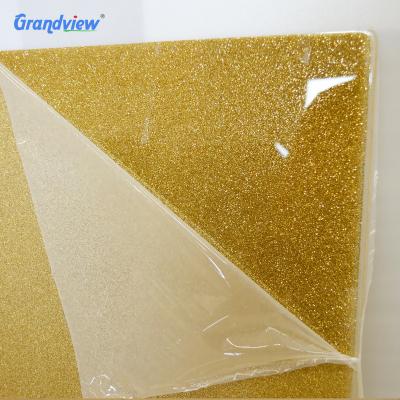 China Glitter Acrylic Colored Acrylic Decorative Glass Panel Waterproof Cast Acrylic Sheet for sale