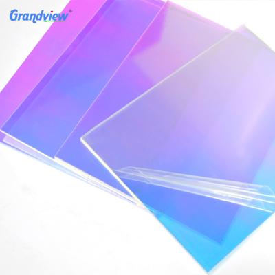 China Decoration 1mm - 10mm acrylic sheets pmma rainbow iridescent plexiglass acrylic sheet for sale