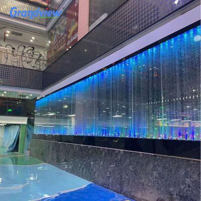 China American Style Customized LED Panel Decorative Acrylic Water Bubble Wall for sale