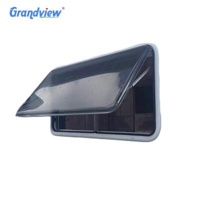 China 1450x600mm Light Transmission Motorhome Sliding Double Glazed RV Motorhome European Style Caravan Window for sale