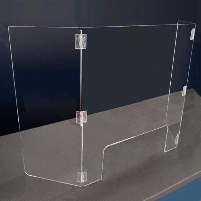 China Waterproof/Anti Sneezing Dust Plexiglass Table Nail Shield Splatter Spitting Guard for sale