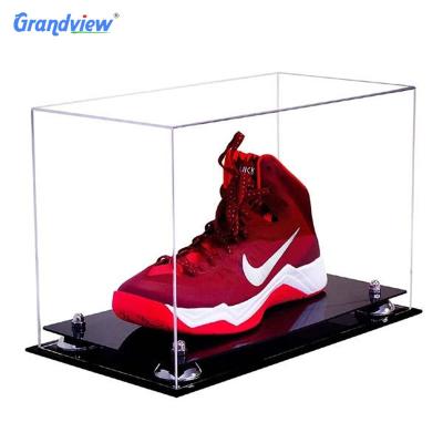 China Luxury Custom Clear Transparent Acrylic Plastic Shoe Display Stackable Storage Box for sale