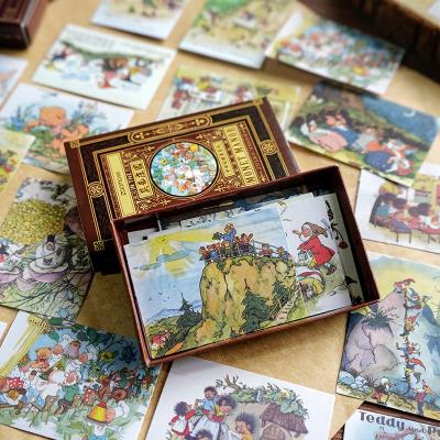 China 60 Sheets Decorative Sticker Vintage DIY Stickers Creative Boxed Stickers Kawaii Decorative Stickers for sale