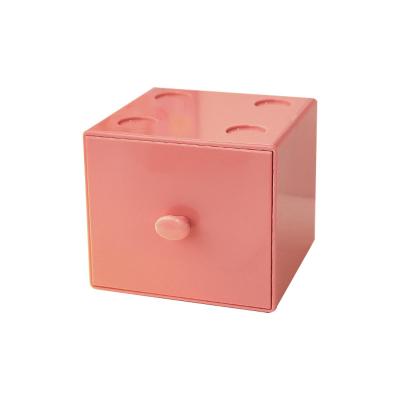 China Desktop Storage Box 6 Square Macaron Storage Box Stationery Waterproof Tape Storage Box for sale