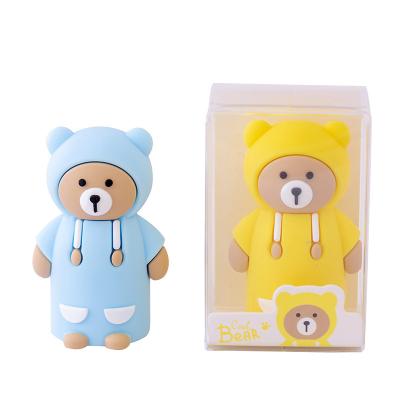 China Simple Pencil Sharpener Children's Creative Cartoon Bear Hole Mini Pencil Sharpener Silicone Pencil Sharpener M for sale