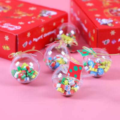 China 2022 Promotional New Creative Children's Eraser Christmas Eraser Kawaii Pencil Eraser Student Stationery Eraser for sale