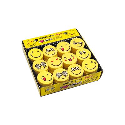 China Creative Office Eraser Cartoon Smiley Eraser Student Mini Eraser Stationery Eraser for sale