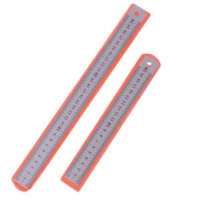 China Metal Creativity Metal Ruler Student Stationery Aluminum Alloy Aluminum Ruler 30cm for sale