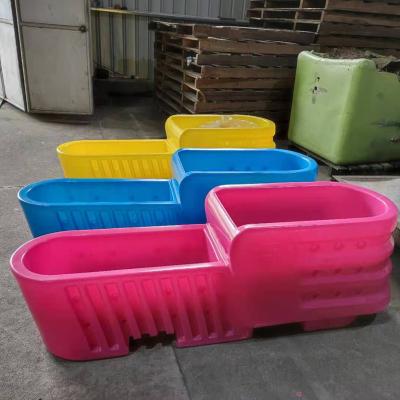 China Corrosion Resistance New Design Anti-Collision Plastic Plant Pots Large Concrete Flower Pots For Outdoor for sale