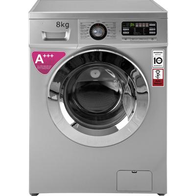 China 8kg hotel sliver LGdesign front loading washing machine/white color full automatic washing machine/wholesale household appliances for sale