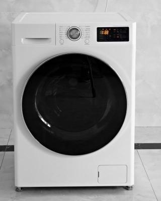 China Hotel 8kg Front Load Washing Machine With Inverter Direct Drive Motor Fully Automatic Home Appliances Switch Big Button Chrome Plated Door for sale