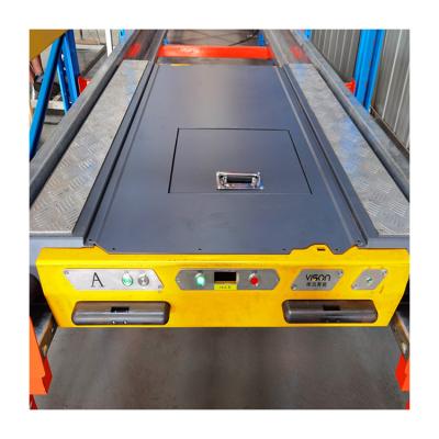 China Corrosion Protection Customized Radio Remote Control Pallet Runner Shuttle Cart Semi Automated Racking for sale