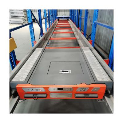 China Corrosion Protection Automated Pallet Runner Radio Shuttle Trolley For Shuttle Pallet Racking System for sale