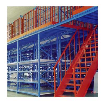 China Corrosion Protection Heavy Duty Galvanized Rack Warehouse Multitiers Storage Mezzanine Rack Floor for sale