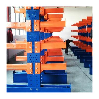 China Heavy Duty Cantilever Rack Lumber Storage Rack Industrial Steel Vertical Storage Pipe Corrosion Protection for sale