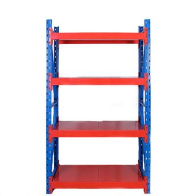 China Corrosion Protection Fabric Storage Steel Racks Medium Duty Warehouse Storage Rack Longspan Shelving for sale