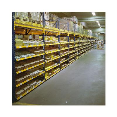 China Corrosion Protection Warehouse Steel And Iron Cardboard Flow Rack Gravity Cardboard Flow Roller Racking System for sale