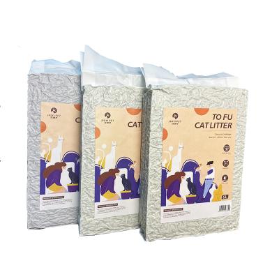 China Viable Factory Price Can Be Factory Flushed Natural Cat Litter 2mm Tofu Multicolor Custom Cat Litter for sale