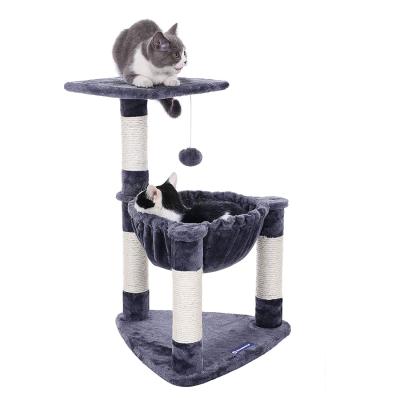 China High Quality Viable Plush Cat Tree Tower Cat Playhouse Cat Treehouse for sale