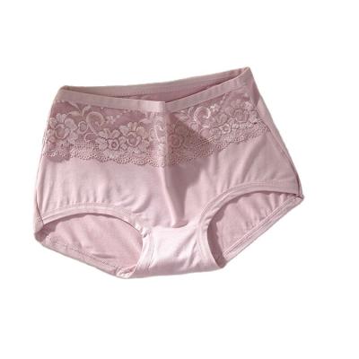 China Women's Cotton Underwear Breathable Lace High Waist Sexy Hollow Out Adult Panties Wholesale for sale