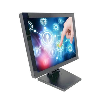 China 12.1 inch POS Capacitive touch screen monitor metal bezel+ 4:3 metal rear plastic bezel plastic back for sale