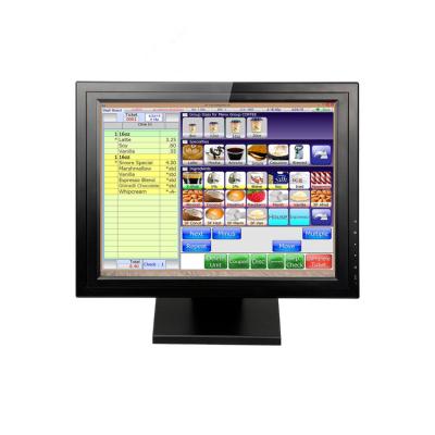 China 15 Inch Plastic Case Commercial Resistive Touch Screen Monitor For POS, Business, Office, Computer for sale